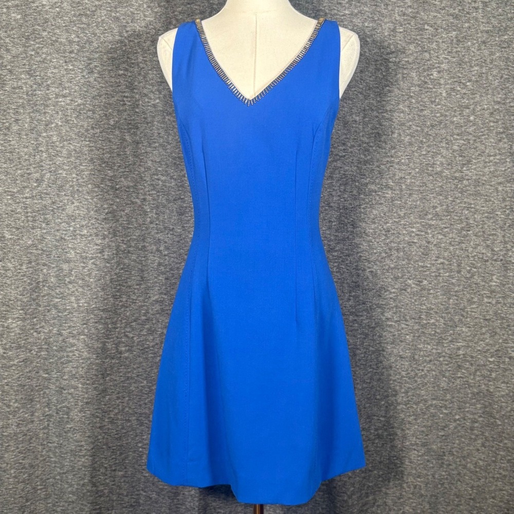 Lilly Pulitzer Bright Royal Blue V-Neck Mini Dress